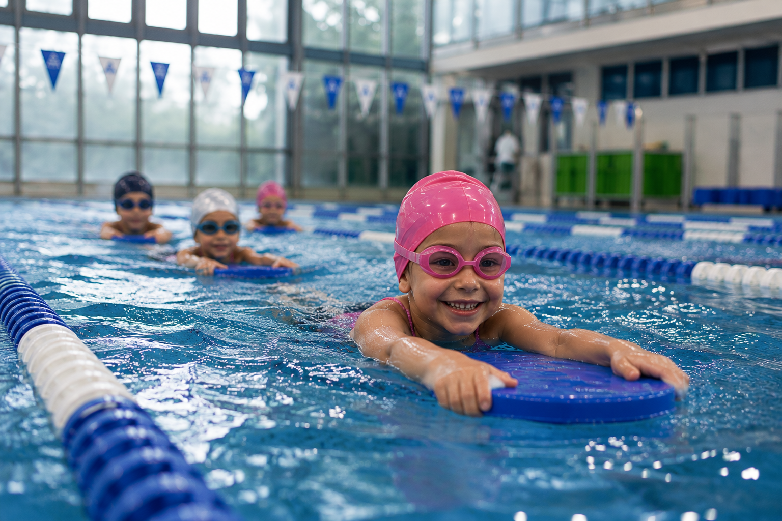 Lezione di nuoto per bambini